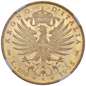 Savoy Coins - Victor Emmanuel III (1900-1946) 100 Lira 1905 - ...