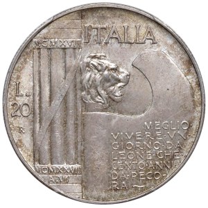 Savoy Coins - Vittorio Emanuele III (1900-1946) 20 Lire 1928 Elm...