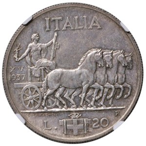 Savoy Coins - Vittorio Emanuele III (1900-1946) 20 Lire 1937 - N...