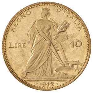 Savoy Coins - Vittorio Emanuele III (1900-1946) 10 Lire 1912 - N...