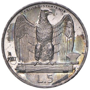 Savoy Coins - Vittorio Emanuele III (1900-1946) 5 Lire 1927 Prov...
