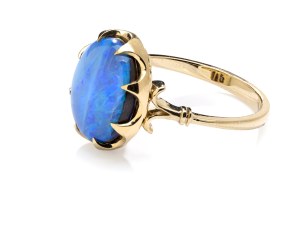 Australian opal ring, early 21st century.