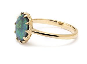 Australian opal ring, early 21st century.