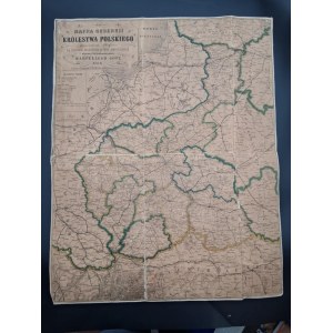 Karte des Königreichs Polen 1878