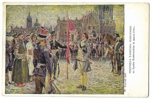 [Kosciuszko Tadeusz]. Tadeusz Kosciuszko's oath in the Krakow Market Square on March 24, 1794.W....