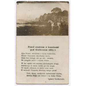 PRZED atakiem z kozakami pod Grabowem 1863 r. Syn Polski, młodzian z [!] życia rozkwicie,...