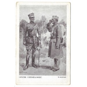 [NKN]. Serya III. W. Kossak. Legiony Polskie. Oficer i szeregowiec.