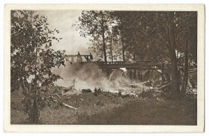 [NKN]. Seriea XIV. In the land of Lublin. Burning bridge and mill.