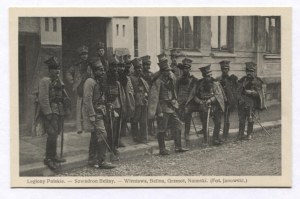 [NKN, Vienna]. Polish Legions - Belina's squadron - Wieniawa, Belina, Grzmot, Naimski. (Photo: Janowski).