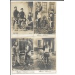 [TYPY rosyjskie - zestaw 22 pocztówek]. Russkie tipy [cyrylicą]. Types russes.