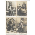 [TYPY rosyjskie - zestaw 22 pocztówek]. Russkie tipy [cyrylicą]. Types russes.