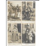 [TYPY rosyjskie - zestaw 22 pocztówek]. Russkie tipy [cyrylicą]. Types russes.