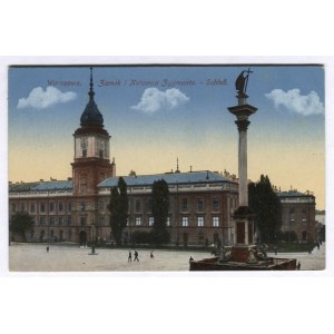 [WARSZAWA]. Warszawa. Zamek i Kolumna Zygmunta / Schloss.