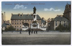 [WARSAW]. Warsaw. Mickiewicz Monument. Mickiewicz-Denkmal.
