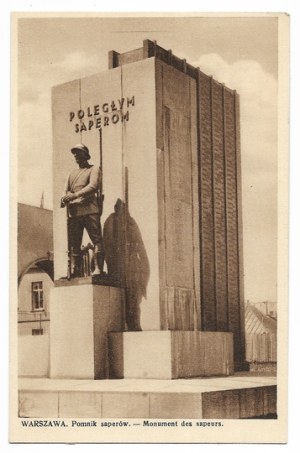 [WARSAW]. Warsaw. Monument to the sappers. - Monument des sapeurs.