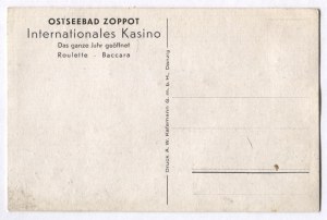 [SOPOT]. Ostseebad Zoppot, Internationales Kasino. Das ganze Jahr geöffnet. Roulette,...