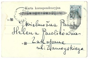 [KRAKOW]. 1899. city theater in Cracow.