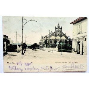 [KRAKÓW]. Kraków. Gmach Sokoła i ul. wolska.
