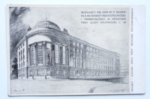 [KRAKOW]. The under-construction P. Skarga house for handicraft and industrial youth in Cracow at Krupnicza L...