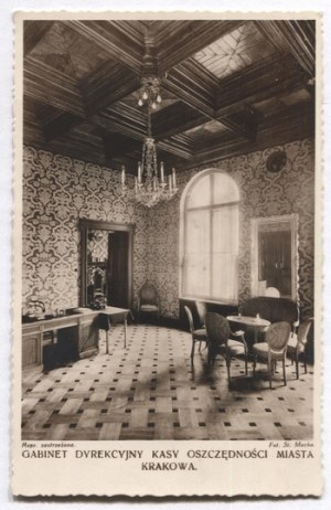 [KRAKOW]. The management office of the Savings Bank of the City of Cracow.