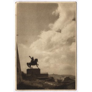 [KRAKÓW]. Kraków - Wawel - Zamek król. Pomnik T. Kościuszki z widokiem na kopiec.