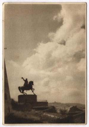 [KRAKOW]. Krakow - Wawel Castle - King's Castle. Monument to T. Kosciuszko with a view of the mound.