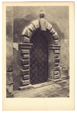[KRAKOW]. Portal of the gate in the Izak Synagogue. From the collection of the Żyd. Akad. koło Mił. Kraj....