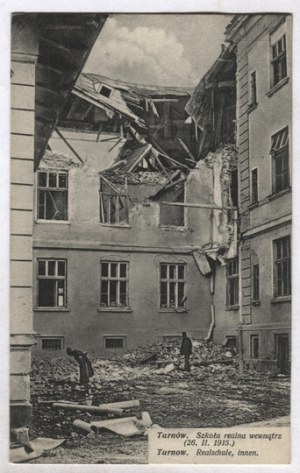 [TARNOV]. Tarnów. Real school inside (26. II. 1915.). Tarnow. Realschule, innen.