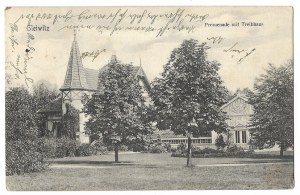 [GLIWICE]. Gleiwitz. Promenade mit Treibhaus.