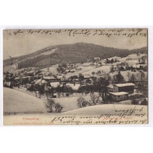 [JELENIA Góra]. Riesengebirge. Agnetendorf in Schnee.