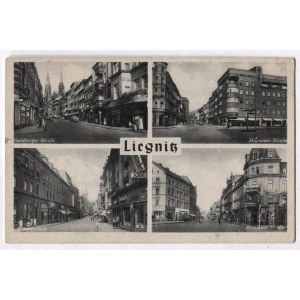 [LEGNICA]. Liegnitz. Goldberger Strasse, Haynauer Strasse, Frauenstrasse, Breslauer Strasse.