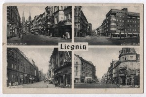 [LEGNICA]. Liegnitz. Goldberger Strasse, Haynauer Strasse, Frauenstrasse, Breslauer Strasse.