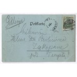 [PSZCZYNA]. Gruss aus Pless O.-S. Kreisständehaus. [Moon Post].