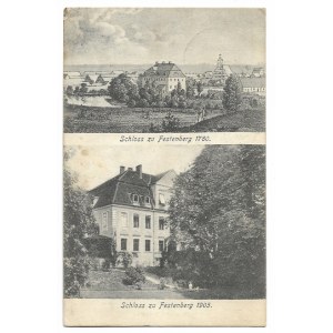 (TWARDOGÓRA). Schloss zu Festenberg 1780; Schloss zu Festenberg 1905.