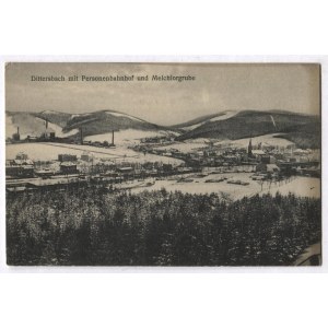 [WAŁBRZYCH]. Dittersbach mit Personenbahnhof und Melchiorgrube.