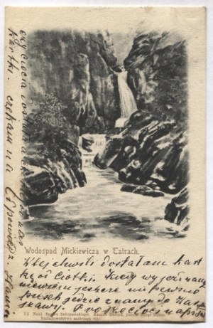 [TATRY]. Mickiewicz Waterfall in the Tatra Mountains.