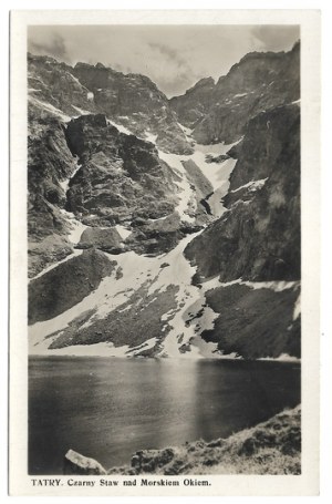 [TATRY]. Tatras. Black Pond over Morskie Oko.