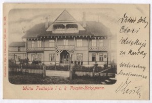 [ZAKOPANE]. Willa Podlasie and c. k. Post Office-Zakopane.