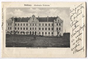 [DUBLANS]. Dublany. Agricultural Academy. Residential house of the students.