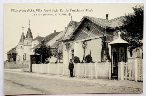 [KOLOMYIA]. Evangelical Street. Villa of Archduke Charles Franz Joseph for cras [!] stay[!]....