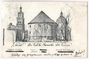 [LVIV]. Wallachian Orthodox Church. Lviv. Baszta. Domińikan Church [!]