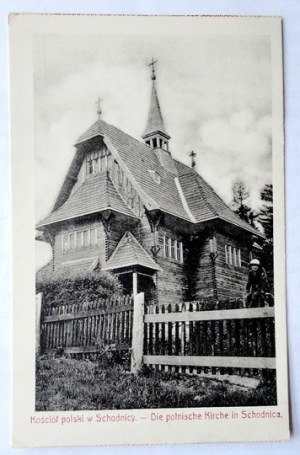 [SCHODNICA]. The Polish church in Schodnica. - Die polnische Kirche in Schodnica.
