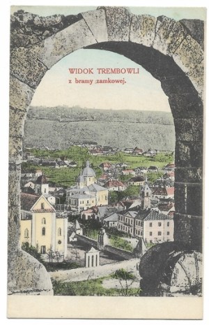 [TREMBOWLA]. View of Trembowla from the castle gate.