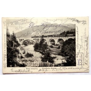 [WOROCHTA]. Worochta. Most kolejowy. - Eisenbahn-Brücke.