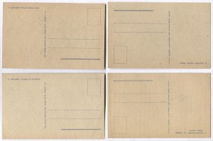 [Polish CITIES]. Four postcards: Wroclaw. City Hall; Gontyna na Salwatorze; Wawel. Dragon's Cave; Gdansk....