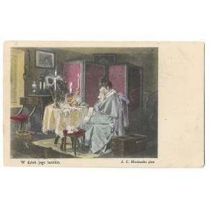 MONIUSZKO Jan Czesław - W dzień jego imienin. J. C. Moniuszko pinx.