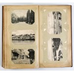ALBUM secesyjny z 250 dawnymi pocztówkami, w tym 160 sprzed 1905.