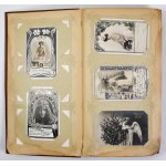 ALBUM secesyjny z 250 dawnymi pocztówkami, w tym 160 sprzed 1905.