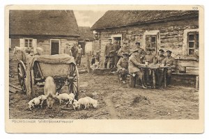 [I WOJNA]. Polnischer Wirtschaftshof.