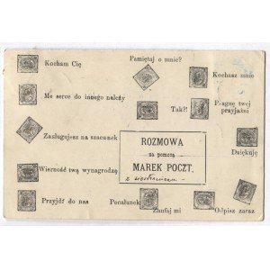 ROZMOWA za pomocą marek poczt.